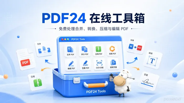 PDF24 Tools是什么?免费的在线PDF工具箱介绍 PDF24 Tools是什么?免费的在线PDF工具箱介绍
