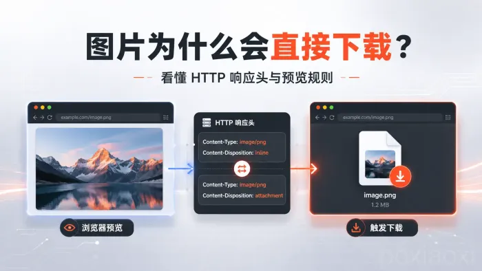 浏览器打开图片为什么有时预览有时下载？HTTP响应头原理解析
