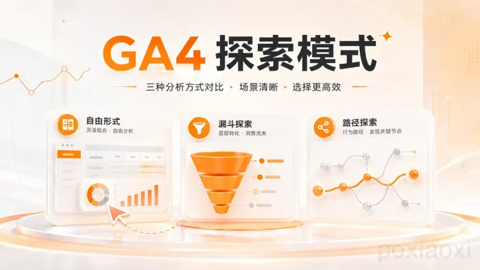 GA4探索分析怎么用?空白、自由形式、漏斗和路径对比 GA4探索分析怎么用?空白、自由形式、漏斗和路径对比