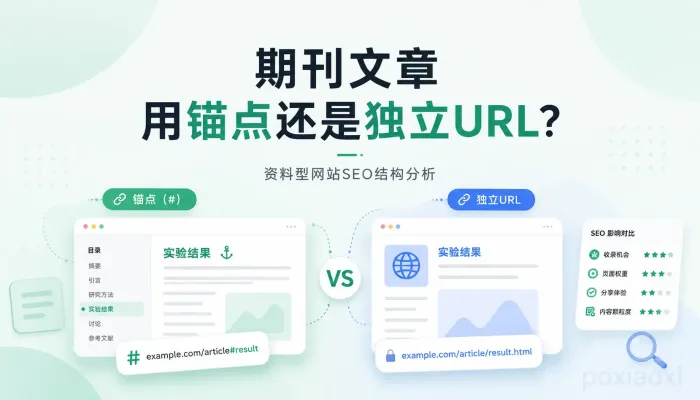 期刊文章用锚点还是独立URL?资料型网站SEO结构分析 期刊文章用锚点还是独立URL?资料型网站SEO结构分析