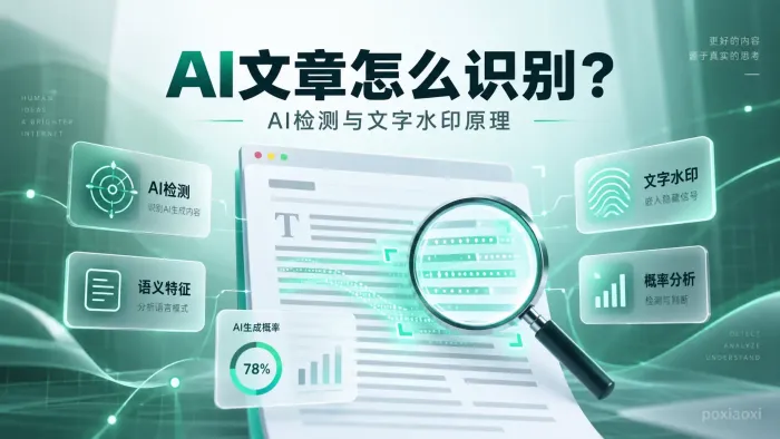 怎么判断一篇文章是不是AI生成的?AI检测与文字水印原理解析 怎么判断一篇文章是不是AI生成的?AI检测与文字水印原理解析