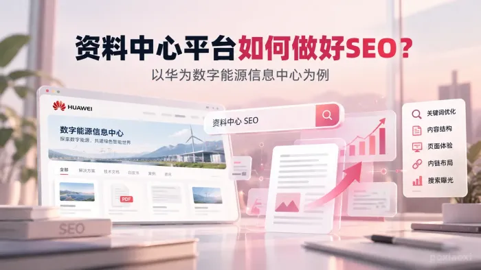 资料中心平台如何做好SEO?以华为数字能源信息中心为例 资料中心平台如何做好SEO?以华为数字能源信息中心为例