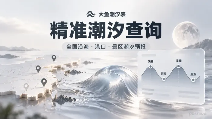 如何查询涨潮和退潮时间?在线潮汐表使用指南 如何查询涨潮和退潮时间?在线潮汐表使用指南