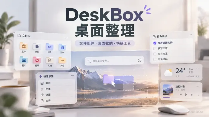 DeskBox怎么用?Windows桌面文件分类管理指南 DeskBox怎么用?Windows桌面文件分类管理指南